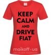 Жіноча футболка Drive Fiat Червоний фото