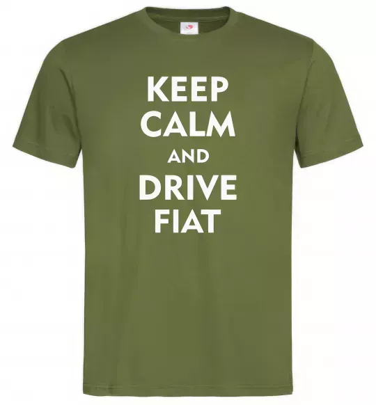 Чоловіча футболка Drive Fiat Оливковий фото