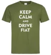 Чоловіча футболка Drive Fiat Оливковий фото