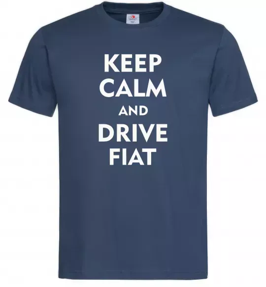 Чоловіча футболка Drive Fiat Темно-синій фото