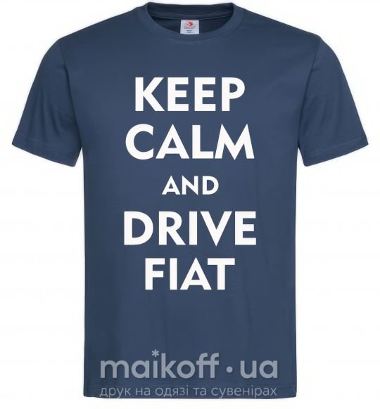 Чоловіча футболка Drive Fiat Темно-синій фото
