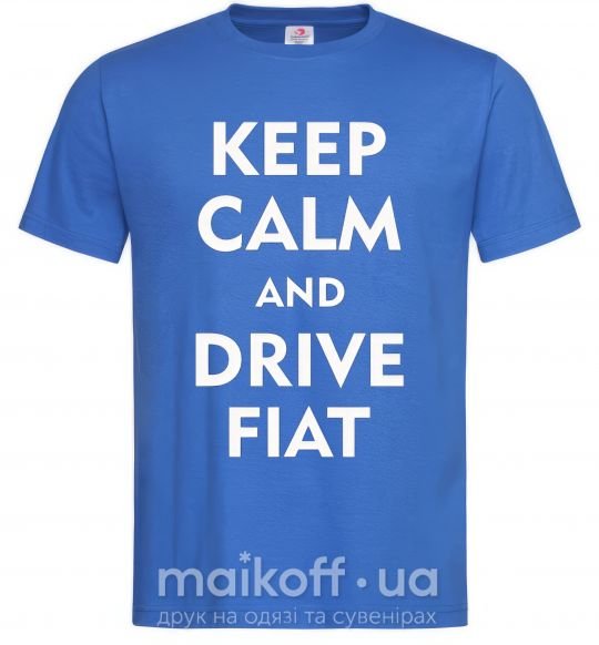 Чоловіча футболка Drive Fiat Яскраво-синій фото