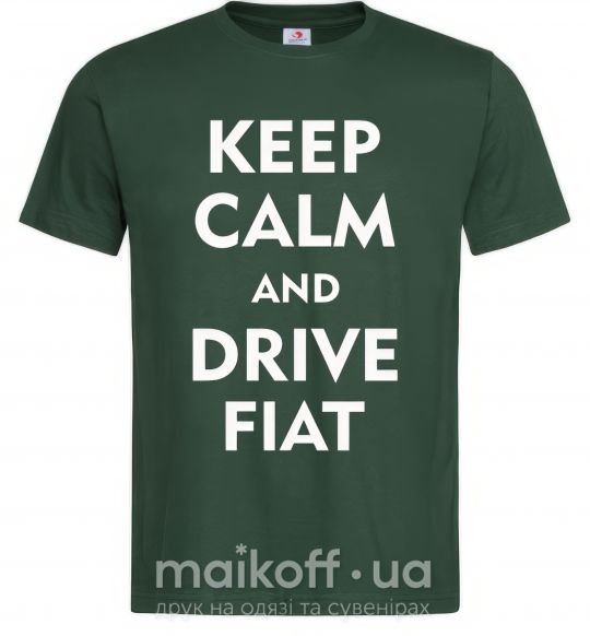 Чоловіча футболка Drive Fiat Темно-зелений фото