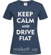 Жіноча футболка Drive Fiat Темно-синій фото