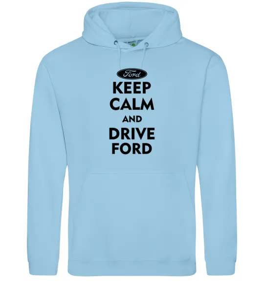 Чоловіча толстовка (худі) Drive Ford Блакитний фото