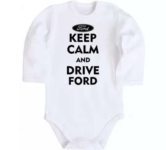 Детский боди Drive Ford Белый фото