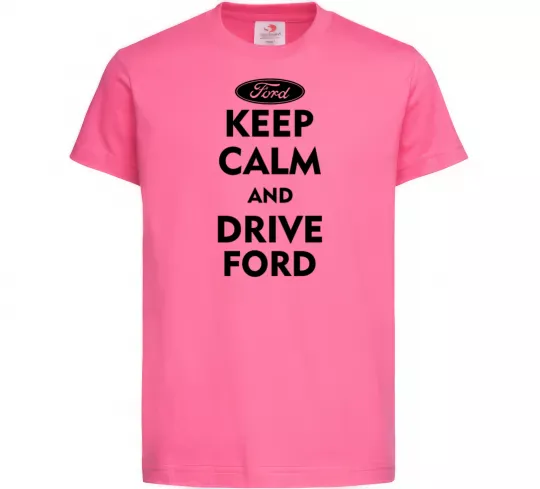 Детская футболка Drive Ford Ярко-розовый фото