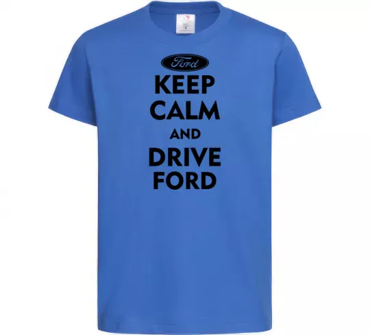 Детская футболка Drive Ford Ярко-синий фото