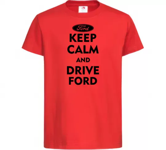 Детская футболка Drive Ford Красный фото