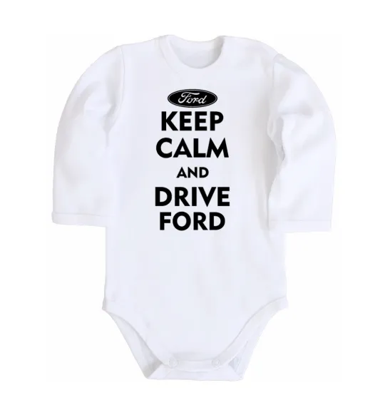 Дитячий бодік Drive Ford Білий фото
