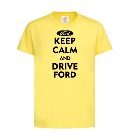 Дитяча футболка Drive Ford Лимонний фото