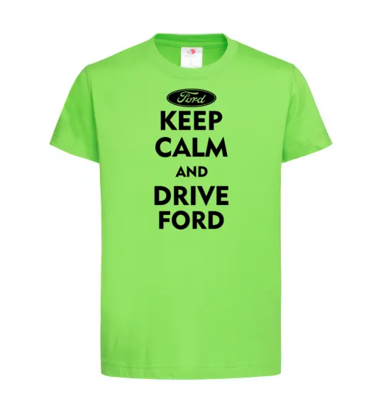 Дитяча футболка Drive Ford Лаймовий фото