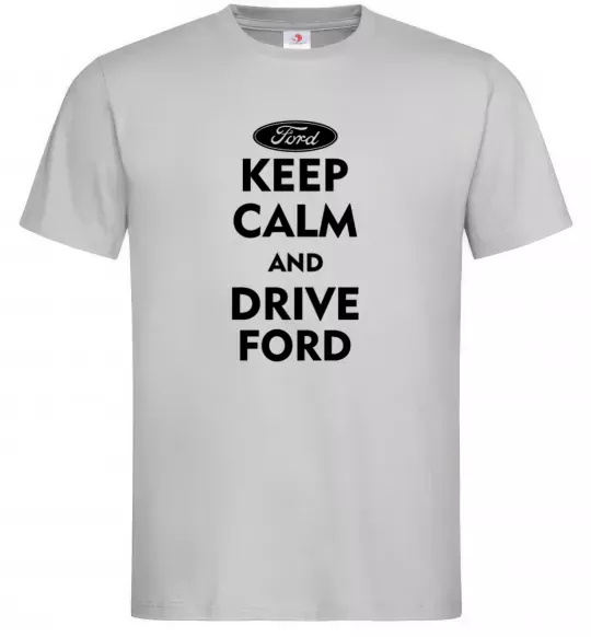 Чоловіча футболка Drive Ford Сірий фото