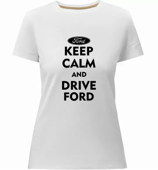 Жіноча преміум футболка Drive Ford Білий фото