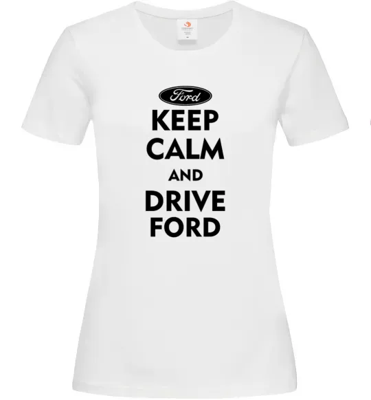 Женская футболка Drive Ford Белый фото