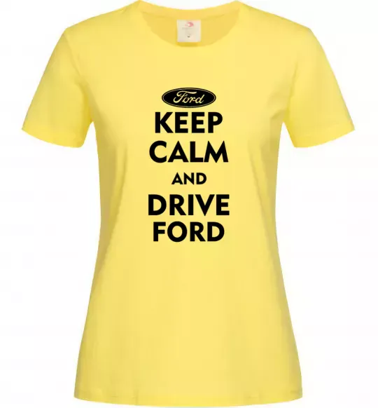Женская футболка Drive Ford Лимонный фото