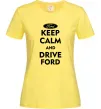 Женская футболка Drive Ford Лимонный фото