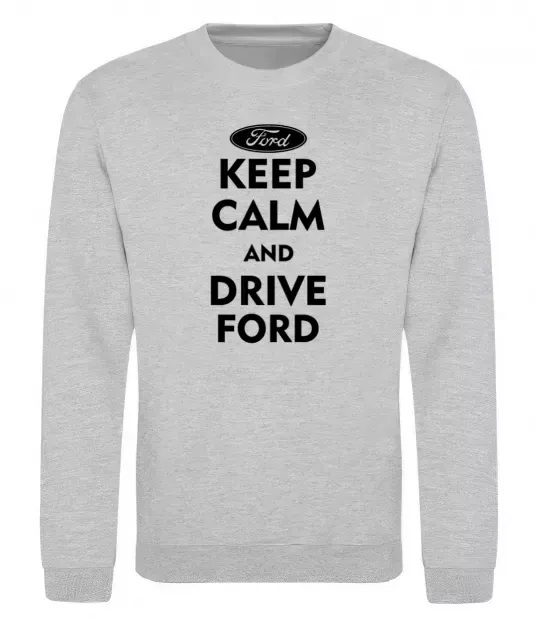 Свитшот Drive Ford Серый меланж фото