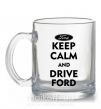 Чашка скляна Drive Ford Прозорий фото