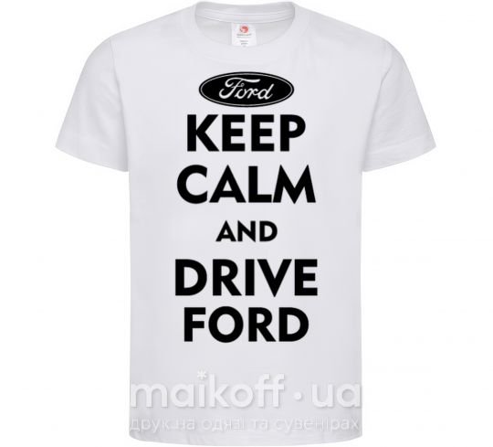 Дитяча футболка Drive Ford Білий фото