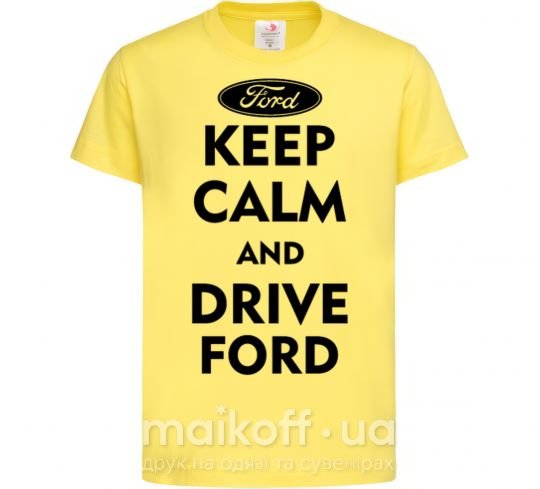 Детская футболка Drive Ford Лимонный фото