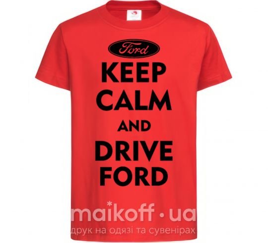 Детская футболка Drive Ford Красный фото