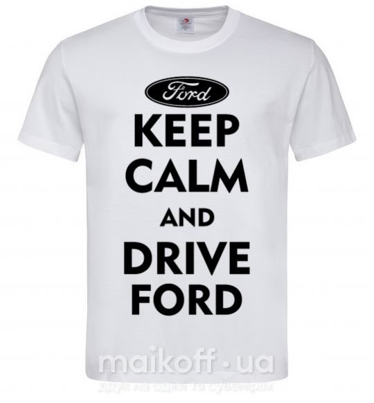 Мужская футболка Drive Ford Белый фото