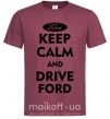 Мужская футболка Drive Ford Бордовый фото