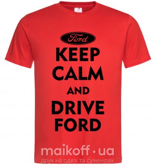 Мужская футболка Drive Ford Красный фото