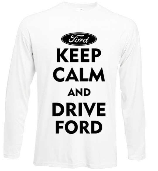 Лонгслів Drive Ford Білий фото