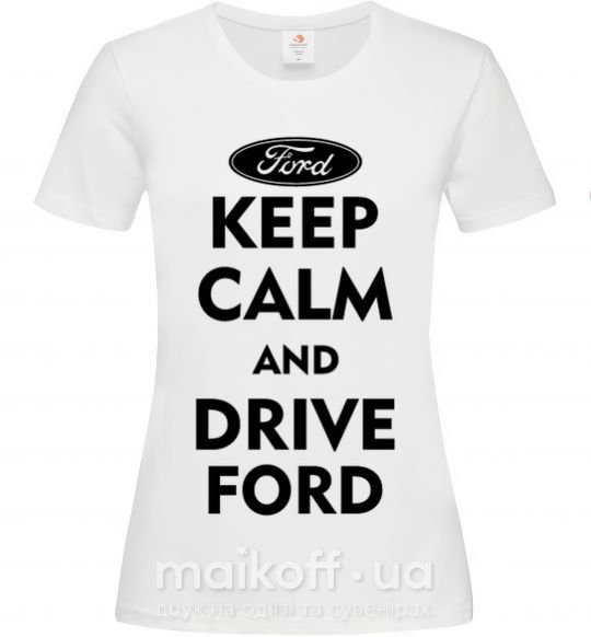 Жіноча футболка Drive Ford Білий фото