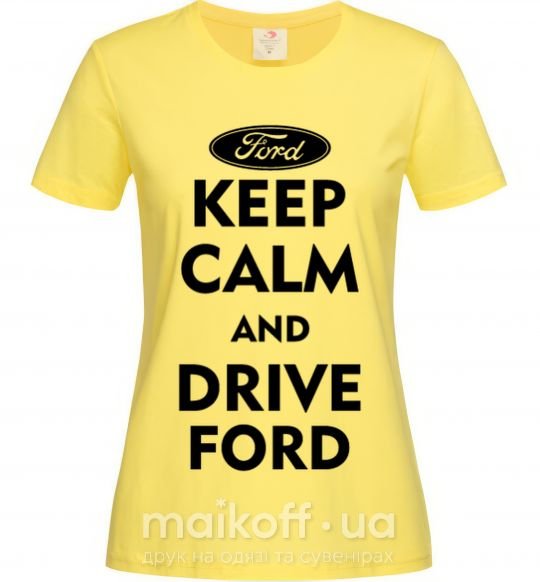 Жіноча футболка Drive Ford Лимонний фото