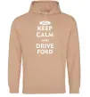 Жіноча толстовка (худі) Drive Ford Пісочний фото