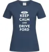 Женская футболка Drive Ford Темно-синий фото
