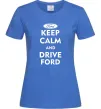 Женская футболка Drive Ford Ярко-синий фото
