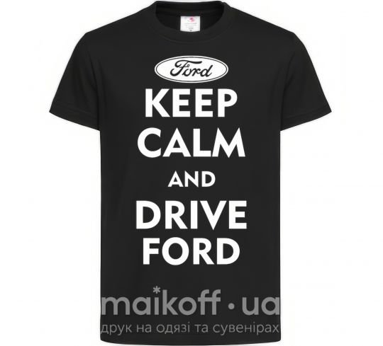 Дитяча футболка Drive Ford Чорний фото