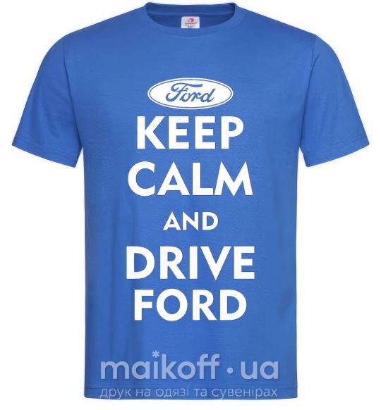 Мужская футболка Drive Ford Ярко-синий фото