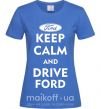 Жіноча футболка Drive Ford Яскраво-синій фото
