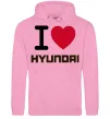 Мужская толстовка (худи) Love Hyundai Розовый Мужская толстовка (худи) Love Hyundai Розовый фото