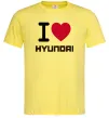 Мужская футболка Love Hyundai Лимонный фото