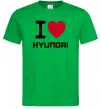 Мужская футболка Love Hyundai Зеленый фото
