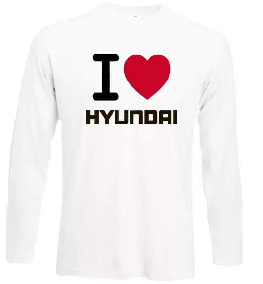 Лонгслів Love Hyundai Білий фото