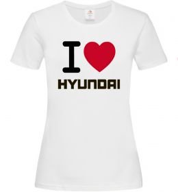 Женская футболка Love Hyundai