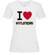 Жіноча футболка Love Hyundai Білий фото