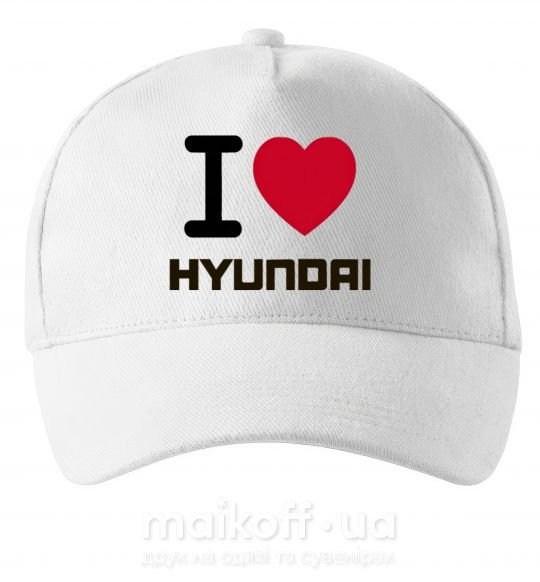 Кепка Love Hyundai Белый фото