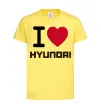 Дитяча футболка Love Hyundai Лимонний фото
