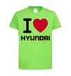 Дитяча футболка Love Hyundai Лаймовий фото