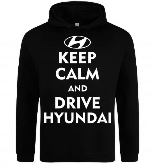 Жіноча толстовка (худі) Love Hyundai Чорний фото