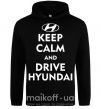 Женская толстовка (худи) Love Hyundai Черный фото