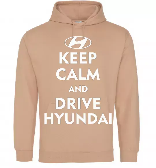 Жіноча толстовка (худі) Love Hyundai Пісочний фото